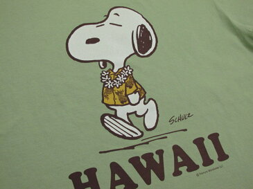 SUN SURF×PEANUTS/サンサーフ×ピーナッツ S/S T-SHIRT“HAWAII” スヌーピープリントTシャツ LIGHT GREEN(ライトグリーン)/SS78116