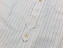 MFSC“PIOUPIOU”COLLECTION,COTTONDOBBYSTRIPECHEMISESHIRT,ミスターフリーダム×シュガーケーン,ドビーストライプ立ち襟、プルオーバーシャツ,A/WHITE(ワンウォッシュホワイト),SC28253
