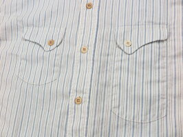 MFSC“PIOUPIOU”COLLECTION,COTTONDOBBYSTRIPECHEMISESHIRT,ミスターフリーダム×シュガーケーン,ドビーストライプ立ち襟、プルオーバーシャツ,A/WHITE(ワンウォッシュホワイト),SC28253