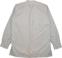 MFSC“PIOUPIOU”COLLECTION,COTTONDOBBYSTRIPECHEMISESHIRT,ミスターフリーダム×シュガーケーン,ドビーストライプ立ち襟、プルオーバーシャツ,A/WHITE(ワンウォッシュホワイト),SC28253