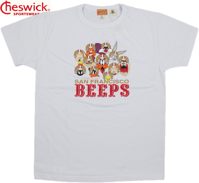 CHESWICK/チェスウィック ROAD RUNNER/ロードランナー S/S T-SHIRT“S.F. BEEPS” 半袖プリントTシャツ WHITE(ホワイト)/CH78250