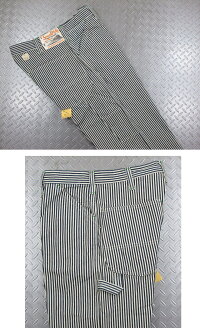 ロープ染色したインディゴが雰囲気満点★ヒッコリーストライプのワークパンツ,SUGARCANE,シュガーケーン,11oz.HICKORYSTRIPEWORKPANTS,11オンス、ヒッコリーストライプワークパンツ,ペインターパンツ,A.NAVY(ネイビー),SC41823