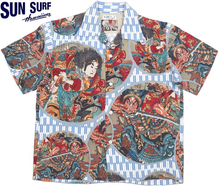 SUN SURF×歌川国芳/サンサーフ×うたがわくによしSPECIAL EDITION/スペシャルエディション“通俗水滸伝豪傑百八人之一個”(つうぞくすいこでんごうけつひゃくはちにんのひとり)125)BLUE(ブルー)/SS38470