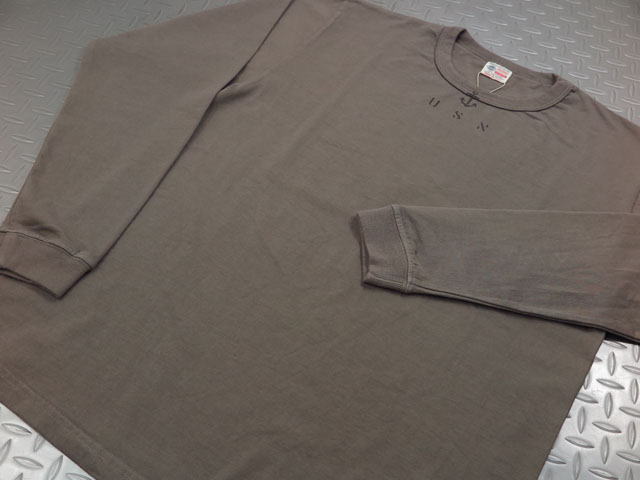 BUZZRICKSON'S,バズリクソンズ,L/ST-SHIRT,FIGHTING161CHARGERSldquo;PhantomsUSNrdquo;,長袖バックプリントTシャツ,BR68830,C.GRAY(チャコールグレー)