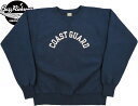 BUZZ RICKSON 039 S/バズリクソンズ HORIZONTAL KNITTING SWEAT SHIRTS“CORST GUARD” ホリゾンタル ニッティング スウェットシャツ/コーストガードプリント入りトレーナー NAVY(ネイビー)/Lot No. BR68913