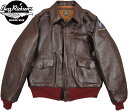 BUZZ RICKSON 039 S/バズリクソンズ Jacket, Flying, Summer Type A-2 “ORDER No. 42-18775-P BUZZ RICKSON CLO. CO.”Lot No. BR80594 赤リブA-2フライトレザージャケット S/BROWN (COLOR STENCIL)