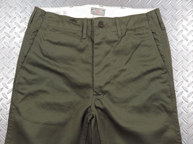 BUZZ RICKSON'S/バズリクソンズ ORIGINAL SPEC.CHINOオリジナルスペック・チノパンツ OLIVE(ONE WASH) オリーブ・ワンウォッシュ/Lot No. BR40025