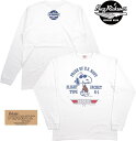 BUZZ RICKSON 039 S×PEANUTS/バズリクソンズ×ピーナッツ L/S T-SHIRT “PRIDE OF U.S. NAVY” 長袖スヌーピープリントTシャツ WHITE(ホワイト)/Lot No. BR69077