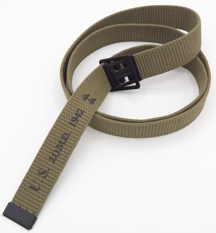 BUZZ RICKSON'S/バズリクソンズ BELT, WAIST, WEB, COTTON, O.D, M-1937 ベルト/ガチャベルト 135) KHAKI(カーキ)/Lot No. BR02719