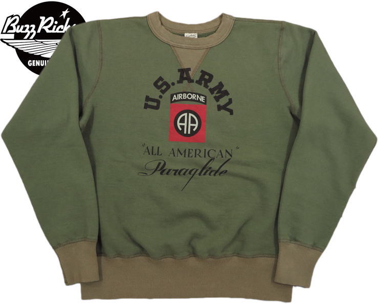 BUZZ RICKSON'S/Хꥯ SET-IN CREW NECK SWEAT SHIRT ALL AMERICAN PARA...