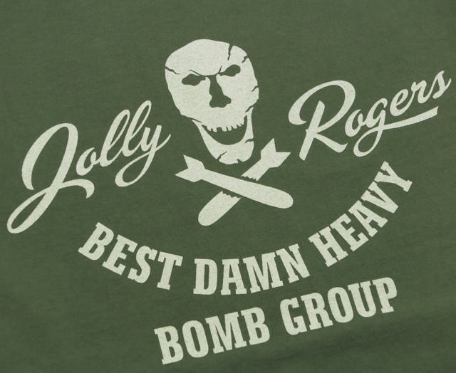 BUZZ RICKSON'S/バズリクソンズ S/S T-SHIRT “JOLLY ROGERS” ジョリーロジャーズ、半袖プリントTシャツ/プリントTEE OLIVE(オリーブ)/Lot No. BR78907