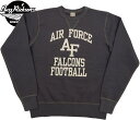 BUZZ RICKSON 039 S/バズリクソンズ SET-IN CREW NECK SWEAT SHIRT “AIR FORCE FALCONS” プリントトレーナー/スウェットシャツ BLACK(ブラック)/Lot No. BR69289