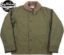 BUZZ RICKSON 039 S/バズリクソンズ Jacket, Deck, Zip Type N-1 “COTTON SATIN VERSION” N-1デッキジャケット/N-1コットン バックサテンバージョン 01) OLIVE(オリーブ)/Lot No. BR15338