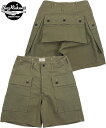 BUZZ RICKSON'S/バズリクソンズ U.S. MARINE CORPS HERRINGBONE SHORTS USマリンコープ、モディファイユーティリティーショーツ/ミリタリーショーツ/ショートパンツ 149) OLIVE(オリーブ)/Lot No. BR52388