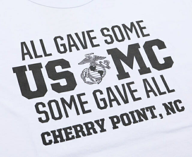 BUZZ RICKSON'S/バズリクソンズ L/S T-SHIRT “U.S. MARINE CORPS” USマリンコープス、長袖プリントTシャツ 101) WHITE(ホワイト)/Lot No.BR69447