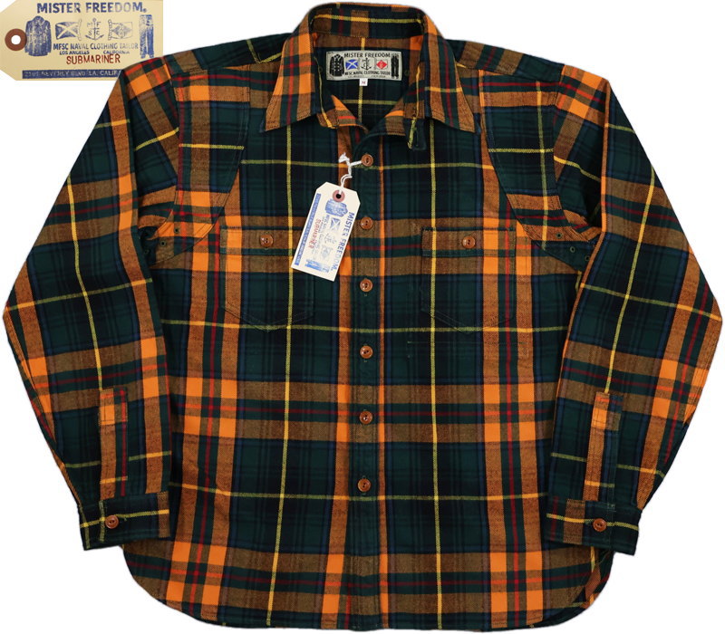 MFSCSUBMARINER,9oz.PLAIDFLANNELSECOYASHIRT,(MisterFreedomSugarCane/ߥե꡼ߥ奬),å,SC29369