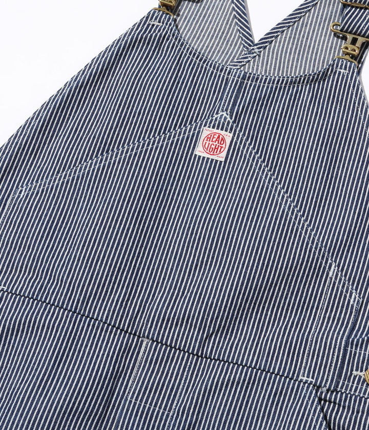 HEADLIGHT/ヘッドライト 11oz. HICKORY STRIPE OVERALLS11オンス、ヒッコリーストライプ オーバーオール/ワークパンツ 421A) ONE WASH(ワンウォッシュ)/Lot No. HD42456