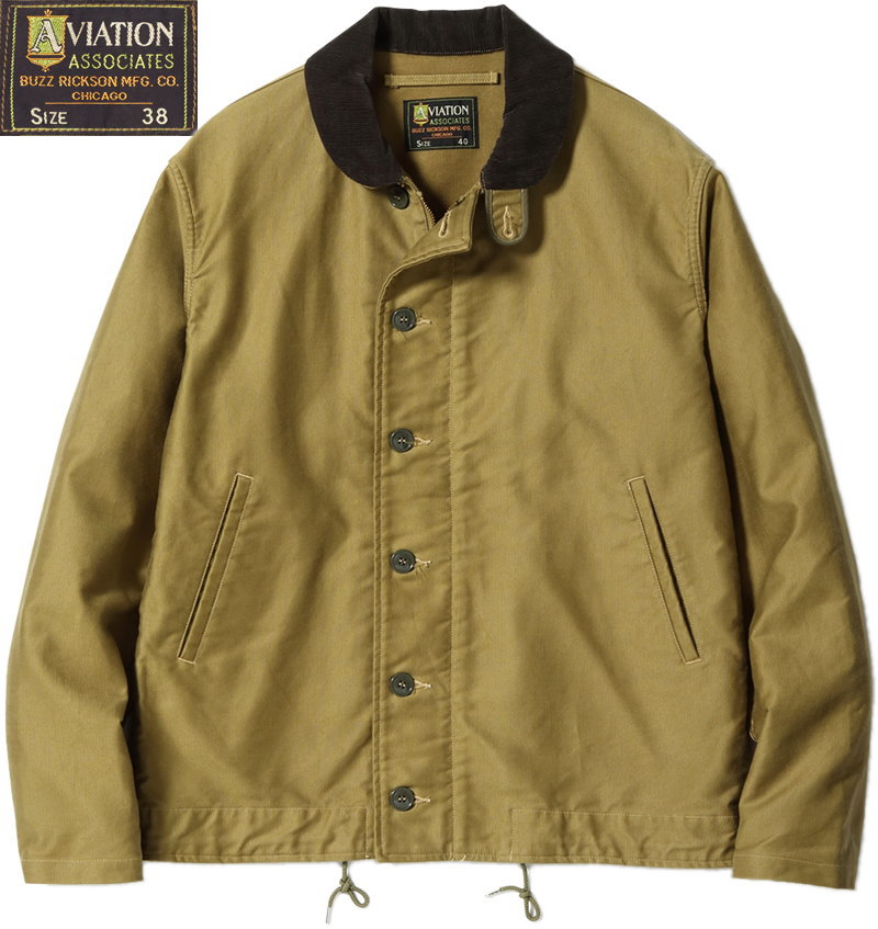 BUZZRICKSON'S,Хꥯ,AVIATIONASSOCIATES,N-1CIVILIANMODEL,KHAKI(),BR15346