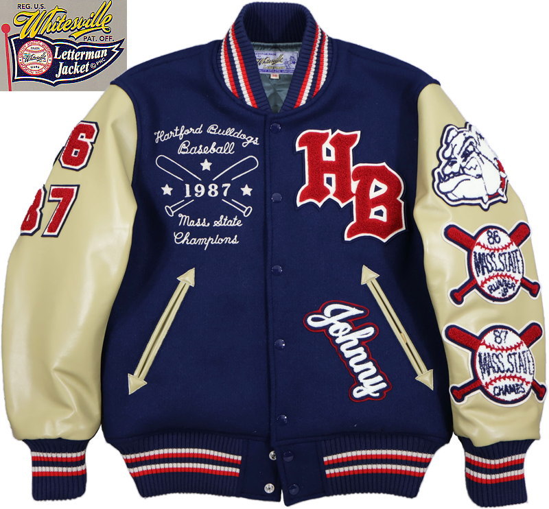 WHITESVILLE,30oz.WOOLMELTONAWARDJACKETBULLDOGS,ȥ󥢥ɥ㥱å/,WV15604