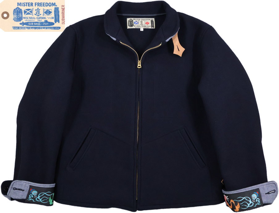 MFSCSUBMARINER26oz.WOOLMELTONBARRACUDASUBJACKET,ߥե꡼,ȥХ饯֥ޥ꡼ʥ㥱å,NAVY(ͥӡ),LotNo.SC15637