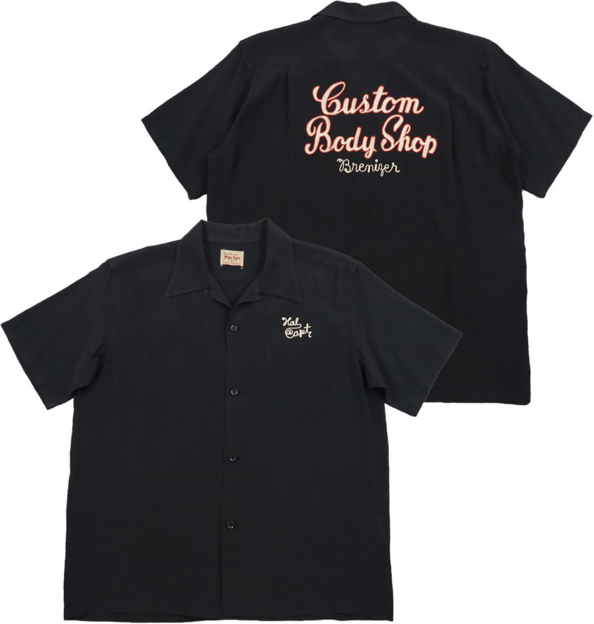ボウリングシャツ 黒 41179-top2.jpg