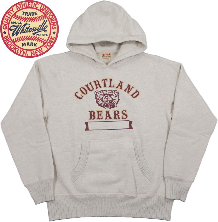 Whitesville/ホワイツビル SWEAT HOODED PARKA W/PRINT プリント入りフーデッドスウェットシャツ/スウ..