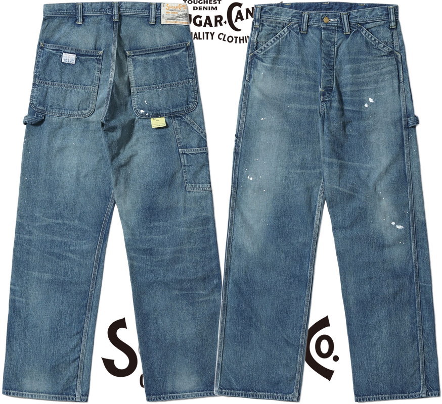 SUGAR CANE/奬 11oz. BLUE DENIM WORK PANTS AGED MODEL 11󥹥֥롼ǥ˥ࡢ...