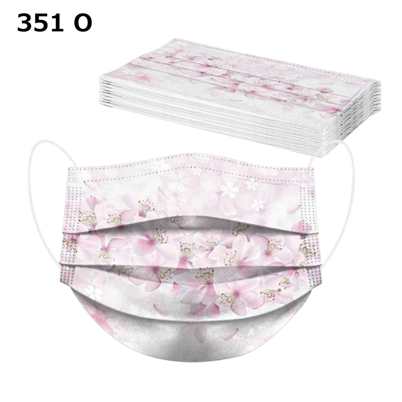 new【即日発送】 国内検品　使い捨てマスク　 不織布 デザインマスク 使い捨てマスク 柄マスク おしゃれ　大人用 除菌 ファッションマスク ノーズクリップ HS　花柄マスク かっこいいマスク　大人っぽいマスク　バラ柄マスク 薔薇 KS351　秋柄織布マスク　秋色　7枚