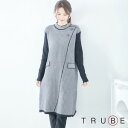 TRUBE【長袖】【M〜L】チェック柄ニットワンピース(R38-206A)ブラック 普段着 おしゃれ着 （ワンピース単品の価格です）ミセス ミセスファッション 大人可愛い 30代 40代 50代 60代 若見え 洋服 婦人服 可愛い服 秋冬