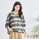 new【即日発送】 TRUBE【M〜L】コットンプルオーバー(N13-074)デイリーファッション 普段着 おしゃれ着 (プルオーバー単品の価格です)ミセス ミ...