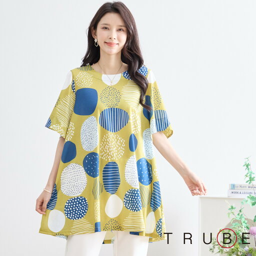 new【即日発送】TRUBE【2025新作】【M〜L】幾何学大ドットプリントフレアチュニック(N13-167)デイリーファッション 普段着 おしゃれ着 (チュニック単品の価格です)ミセス ミセスファッション 大人可愛い 30代 40代 50代 60代 若見え 洋服 婦人服 可愛い服 春夏 new【即日発送】TRUBE【2025新作】【M〜L】幾何学大ドットプリントフレアチュニック(N13-167)デイリーファッション 普段着 おしゃれ着 (チュニック単品の価格です)ミセス ミセスファッション 大人可愛い 30代 40代 50代 60代 若見え 洋服 婦人服 可愛い服 春夏