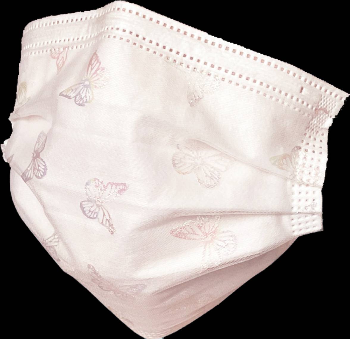 new【即日発送】チュールレース【国内検品】使い捨て バタフライマスク おしゃれマスク 大人用 除菌 ファッションマスク 不織布 HS 男女兼用マスク かっこいいマスク 可愛いマスク　蝶柄　レース キラキラ ピンク ブルー KS454　春柄不織布マスク　春色　6310　7枚