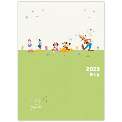 日本ホールマーク ディズニー 手帳 2025年 A5 マンスリー ファミリー手帳 仲良し 835-064 (2024年 12月始まり)