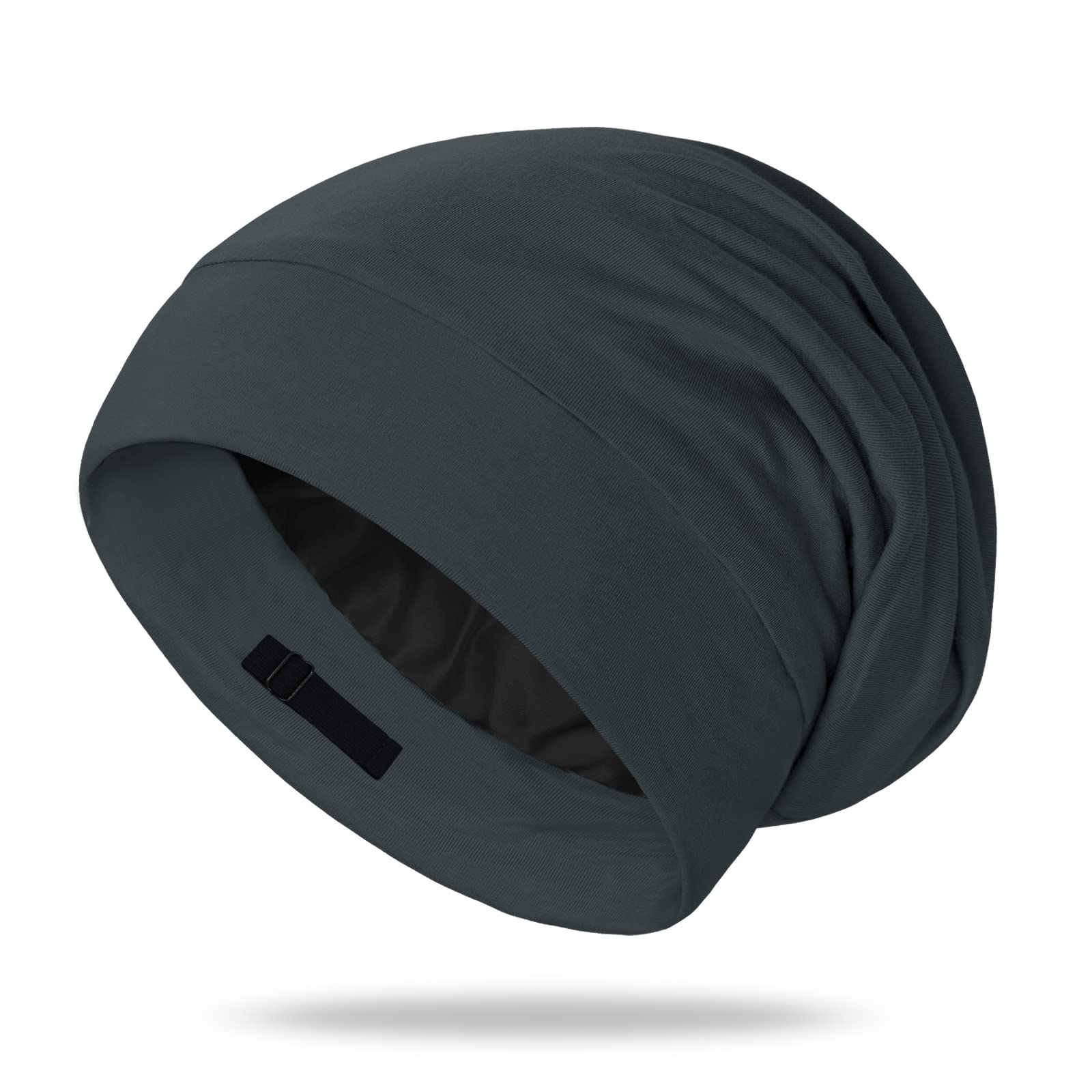 [LULUSILK] ナイトキャップ シルクナイトキャップ 帽子 メンズ レディース 19匁6Aシルク ロングヘア用 ヘアキャップ モダール 美髪
