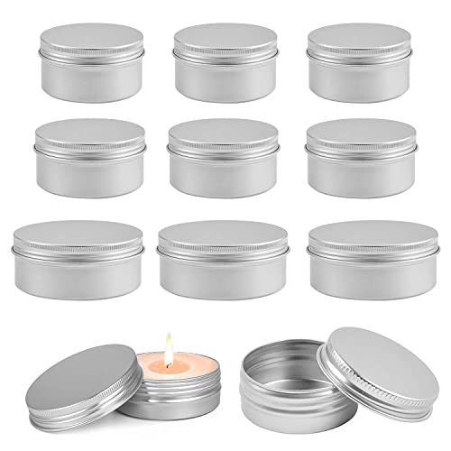 Doyeemei クリームケース 詰め替え容器 アルミ缶 (9個入 10ml 15ml 30ml)化粧品 携帯用 小分け 小分け容器 収納 アルミ製 旅行用品