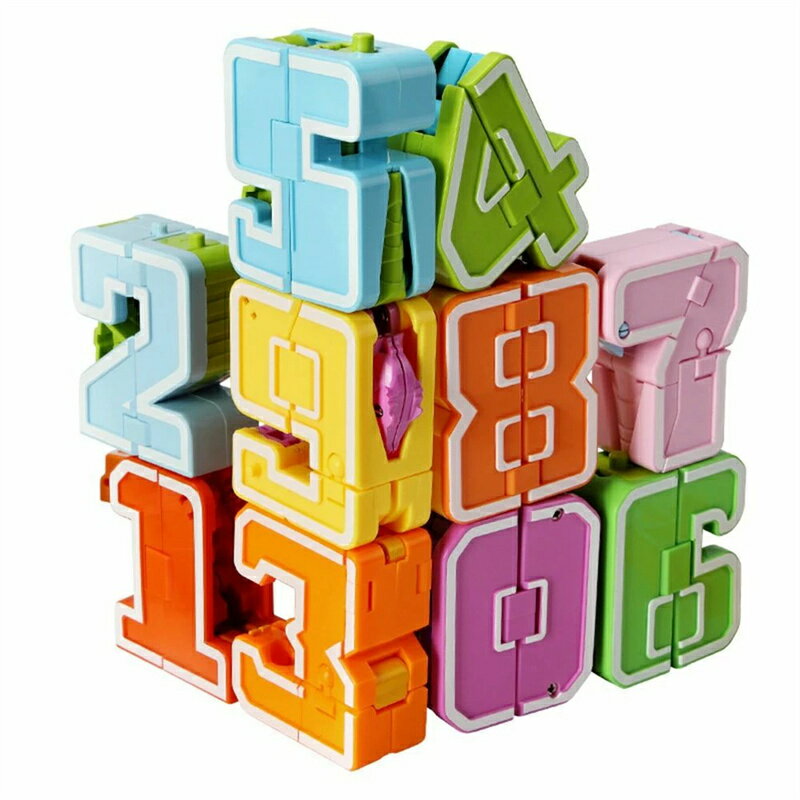 恐竜数字ロボットおもちゃ 玩具 子供向け 組み立てモデル1-10の数字DIY学習 分解おもちゃ 立体パズル 誕生日、クリスマス、ハロウィンプレゼント 入園祝い ギフト 幼稚園 教具