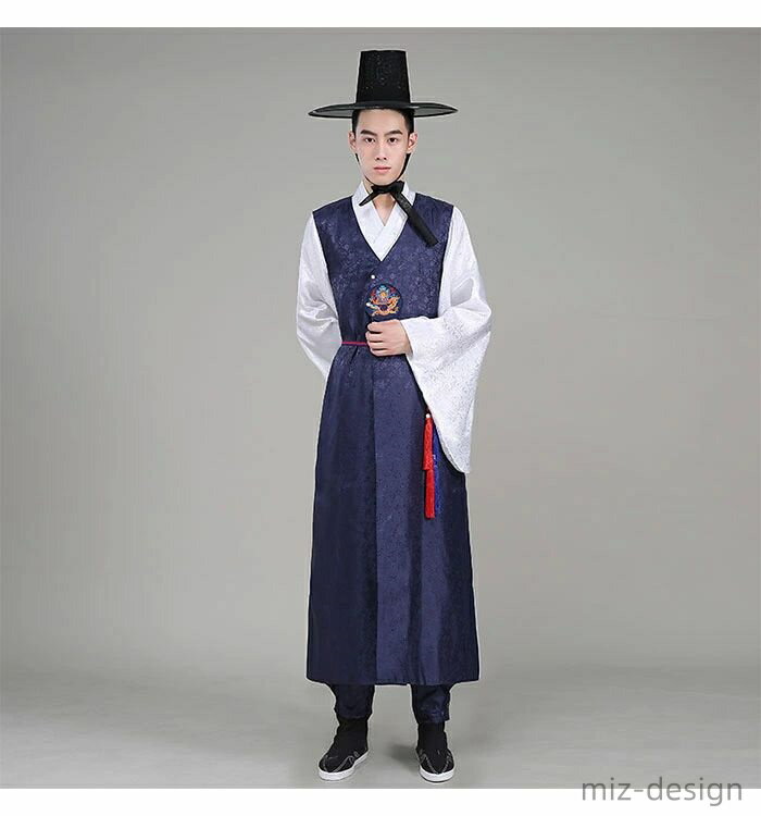 【送料無料】韓国民族衣装 パジチョゴリ 韓服 メンズ 男性 龍 刺繍 メンズ スーツセット 入学式 成人式 イベント パーティー 還暦祝い 七五三 学園際 文化際 コスプレ 仮装