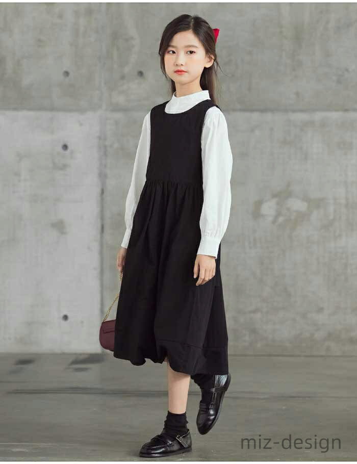 【送料無料】セットアップ 女の子 キッズ 子供服 春 ブラック きれいめ 女の子 ロ...