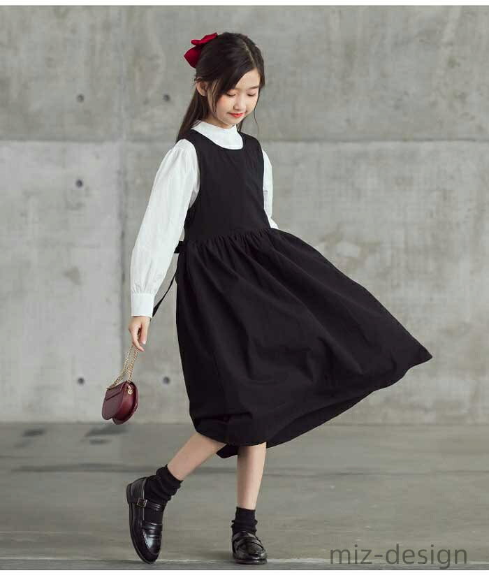 【送料無料】セットアップ 女の子 キッズ 子供服 春 ブラック きれいめ 女の子 ロ...