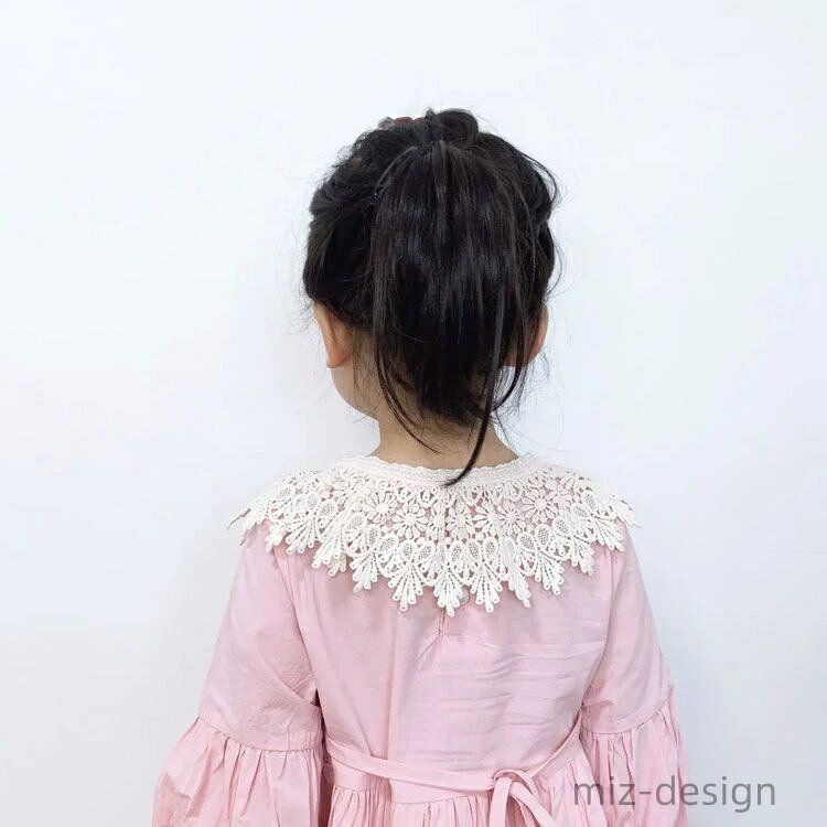 ミズデザインの【送料無料】入学式 セミフォーマル フォーマル ファッション 子供服 ジュニア キッズ 付け襟 レース つけ襟 女の子 キッズ 韓国子供服｜アングル2