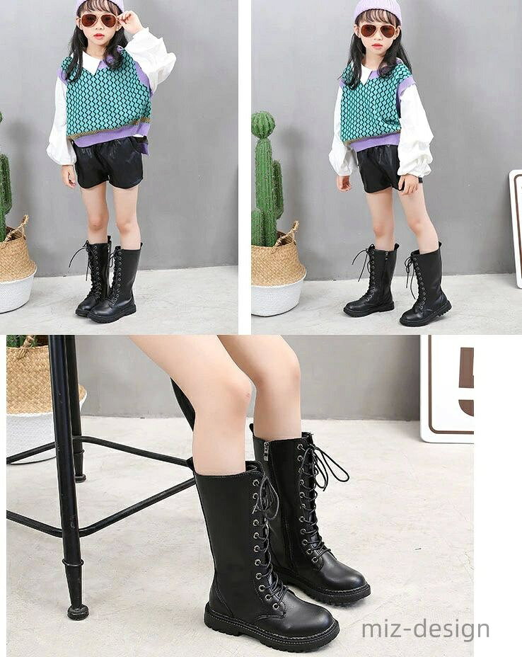 【送料無料】ジャズ ダンス靴 黒 ミドル丈 女の子 白 ヒップホップ ダンスシューズ...