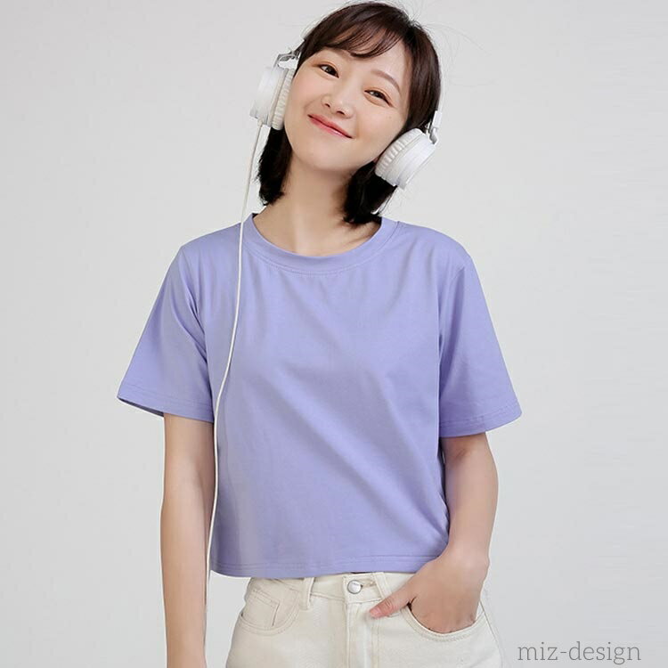 【送料無料】半袖tシャツ ゆったり 綿 レディース 短め カットソー コットン 春 レディース おしゃれ トップス