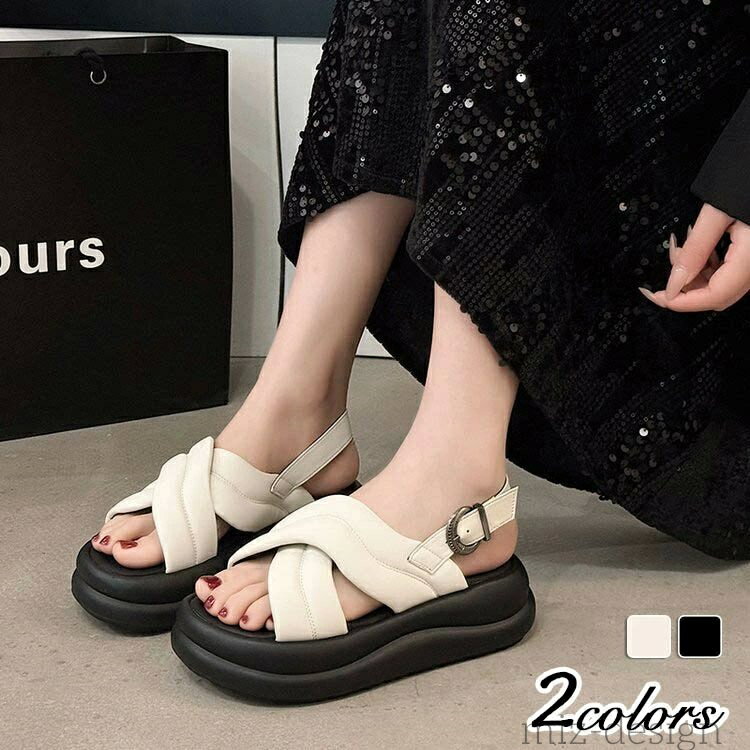 【送料無料】レディース サンダル 厚底ミュールサンダル ミュールサンダル オープントゥ 歩きやすい 靴