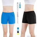 【送料無料】ルームパンツ 伸縮性あり ストレッチ ポケット付き 肌着 下着 女性用 トランクス 綿コットン レディース トランクス 2枚組