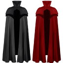 【送料無料】ステージ衣装 コスプレ 無地 ゴシック風 マント 舞台衣装 ドラキュラ 吸血鬼 悪魔 大人用コスチューム ロングマント