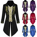 【送料無料】ステージ衣装 吸血鬼 貴族コスプレ 伯爵 王子様 中世紀欧風 舞台衣装 燕尾服 ロング丈ジャケット 大人用コスチューム|詳細画像