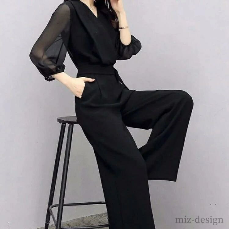 【送料無料】シースルー 50代 40代 30代 20代 二次会 披露宴 パーティー 大きいサイズ 袖あり 体型カバー 秋 夏 春 母