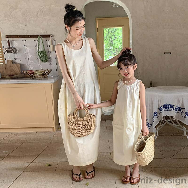 ママ 娘 マキシワンピース 親子ペア キッズ ハワイ 母の日 プレゼント 親子 ペアルック ペアtシャツ アロハ シャツ 花柄 ハワイ 旅行 リンクコーデ 親子ペア カップル アロハシャツ ワンピース