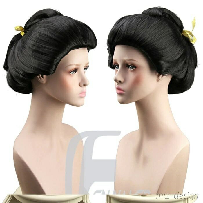 【送料無料】かつら 宴会 時代劇 芸者 仮装 コスプレ ウィッグ かつら 遊女風 花魁 歌舞伎など用 コスプレウィッグ フルウィッグ