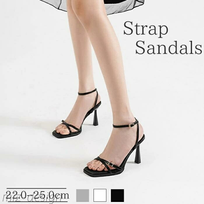 【送料無料】華奢サンダル 細ストラップ レディース 美脚 春夏 シンプル きれいめ 大人 レディースサンダル 20代 30代 40代 エレガント